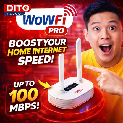 DITO Home WoWFi Pro w/ Unli Data for 15/30Days